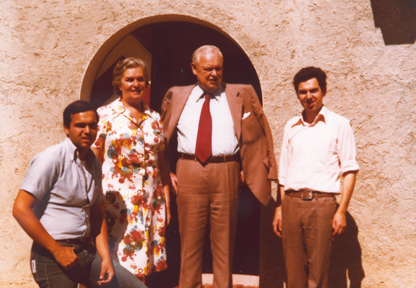 Thusnelda und Otto Scheyer mit Söhnen